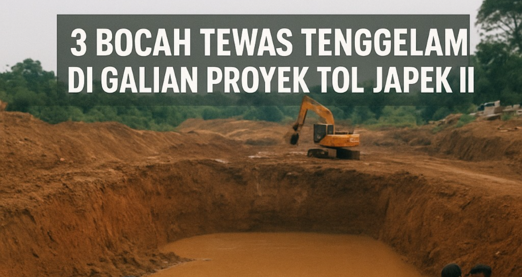 Tiga Bocah Tewas di Galian Proyek Tol Japek II, Warga Setu Pertanyakan Keamanan Lokasi