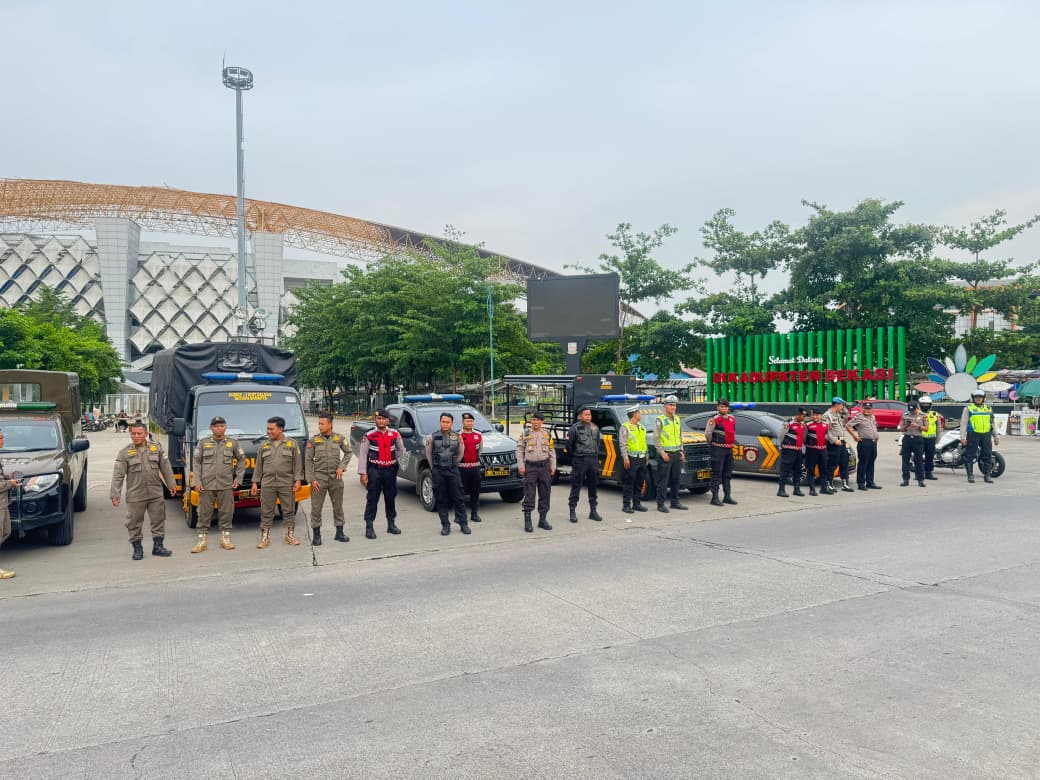 Polres Metro Bekasi Gelar Patroli Skala Besar di Dua Titik Rawan Cikarang